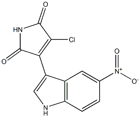 3-chloro-4-(5-nitro-1H-indol-3-yl)-1H-pyrrole-2,5-dione Struktur