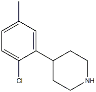 4-(2-chloro-5-methylphenyl)piperidine Struktur