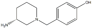 4-{[(3R)-3-aminopiperidin-1-yl]methyl}phenol Struktur