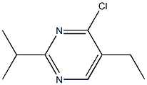 4-chloro-5-ethyl-2-(1-methylethyl)pyrimidine Struktur