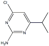 4-chloro-6-(1-methylethyl)pyrimidin-2-amine Struktur