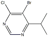 5-bromo-4-chloro-6-(1-methylethyl)pyrimidine Struktur