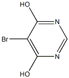 5-bromopyrimidine-4,6-diol Struktur