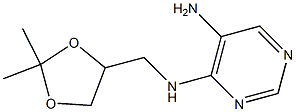 N4-[(2,2-dimethyl-1,3-dioxolan-4-yl)methyl]pyrimidine-4,5-diamine Struktur