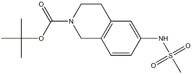 tert-butyl 6-[(methylsulfonyl)amino]-3,4-dihydroisoquinoline-2(1H)-carboxylate Struktur