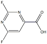 2,6-DIFLUORO-PYRIMIDINE-4-CARBOXYLIC ACID Struktur