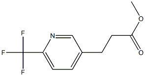 3-(6-TRIFLUOROMETHYL-PYRIDIN-3-YL)-PROPIONIC ACID METHYL ESTER Struktur