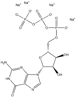 Guanosine triphosphate sodium salt Struktur