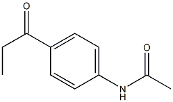 N-(4-propionylphenyl)acetamide Struktur