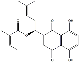 Alkannin angelate Struktur