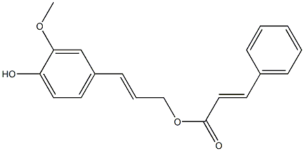 Coniferyl cinnamate Struktur