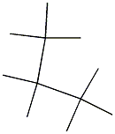 2,2,3,3,4,4-hexamethylpentane Struktur