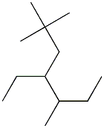 2,2,5-trimethyl-4-ethylheptane Struktur