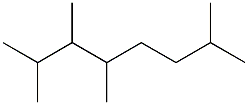 2,3,4,7-tetramethyloctane Struktur