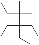 3,3-dimethyl-4,4-diethylhexane Struktur