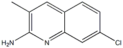 7-CHLORO-3-METHYL-2-QUINOLINAMINE Struktur