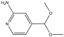 2-AMINO-4-PYRIDINE CARBALDEHYDE DIMETHYL ACETAL Struktur