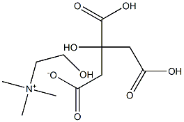 CHOLINE DIHYDROGEN CITRATE USP Struktur