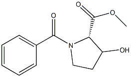 BENZOYL HYDROXYPROLINE METHYLESTER Struktur