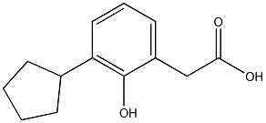 BENZENEACETIC ACID,CYCLOPENTYL-HYDROXY Struktur