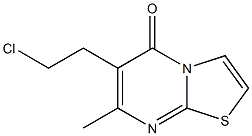 6-(2-CHLOROETHYL)-7-METHYLTHIAZOLE [3,2,A]PYRIMIDIN-5-ONE Struktur