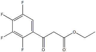 2,3,4,5-TETRAFLUOROBENZOYL ETHYL ACETIC ACID Struktur