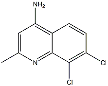 7,8-DICHLORO-2-METHYL-4-QUINOLINAMINE Struktur