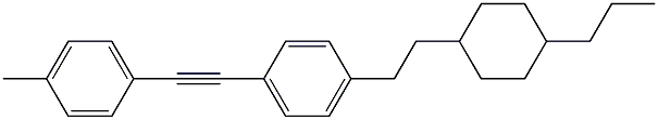 1-[4-METHYL(PHENYLETHYNYL)]-4-[2-(4-PROPYLCYCLOHEXYL)ETHYL]BENZENE Struktur