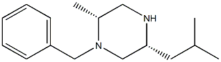 (2R,5R)-1-BENZYL-2-METHYL-5-(2-METHYLPROPYL)PIPERAZINE Struktur