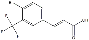 4-BROMO-3-(TRIFLUOROMETHYL)CINNAMIC ACID Struktur