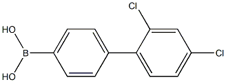 2',4'-dichlorobiphenyl
-4-ylboronic acid Struktur