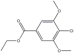 4-CHLORO-3,5-DIMETHOXYBENZOIC ACID ETHYL ESTER Struktur