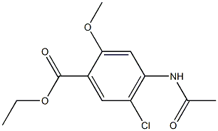 ETHYL 4-ACETAMIDO-5-CHLORO-2-METHOXYBENZOATE Struktur