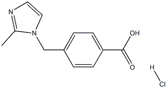 4-[(2-METHYL-1H-IMIDAZOL-1-YL)METHYL]BENZOIC ACID HYDROCHLORIDE Struktur