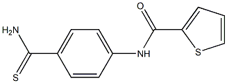 N-[4-(AMINOCARBONOTHIOYL)PHENYL]THIOPHENE-2-CARBOXAMIDE Struktur