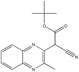 TERT-BUTYL CYANO(3-METHYLQUINOXALIN-2-YL)ACETATE Struktur