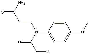 3-[(CHLOROACETYL)(4-METHOXYPHENYL)AMINO]PROPANAMIDE Struktur