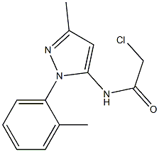 2-CHLORO-N-[3-METHYL-1-(2-METHYLPHENYL)-1H-PYRAZOL-5-YL]ACETAMIDE Struktur