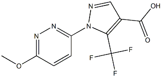 1-(6-METHOXYPYRIDAZIN-3-YL)-5-(TRIFLUOROMETHYL)-1H-PYRAZOLE-4-CARBOXYLIC ACID Struktur