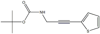 TERT-BUTYL 3-THIEN-2-YLPROP-2-YNYLCARBAMATE Struktur