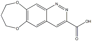 8,9-DIHYDRO-7H-[1,4]DIOXEPINO[2,3-G]CINNOLINE-3-CARBOXYLIC ACID Struktur