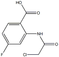 2-[(CHLOROACETYL)AMINO]-4-FLUOROBENZOIC ACID Struktur