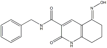 N-BENZYL-5-(HYDROXYIMINO)-2-OXO-1,2,5,6,7,8-HEXAHYDROQUINOLINE-3-CARBOXAMIDE Struktur