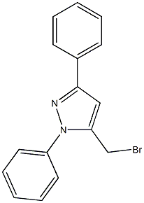 5-BROMOMETHYL-N,3-DIPHENYL PYRAZOLE Struktur