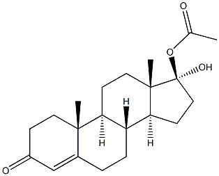 17A-HYDROXY-TESTOSTERONE ACETATE, 98% MIN Struktur