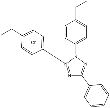 2,3-BIS(4-ETHYLPHENYL)-5-PHENYLTETRAZOLIUM CHLORIDE 98+% Struktur