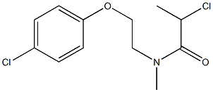 2-CHLORO-N-[2-(4-CHLOROPHENOXY)ETHYL]-N-METHYLPROPANAMIDE Struktur