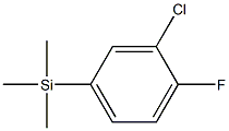 1-(TRIMETHYLSILYL)-3-CHLORO-4-FLUOROBENZENE 96% Struktur