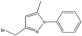 3-BROMOMETHYL-5-METHYL-N-PHENYL-PYRAZOLE Struktur