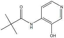 3-HYDROXY-4-(2,2,2-TRIMETHYLACETAMIDO)PYRIDINE Struktur